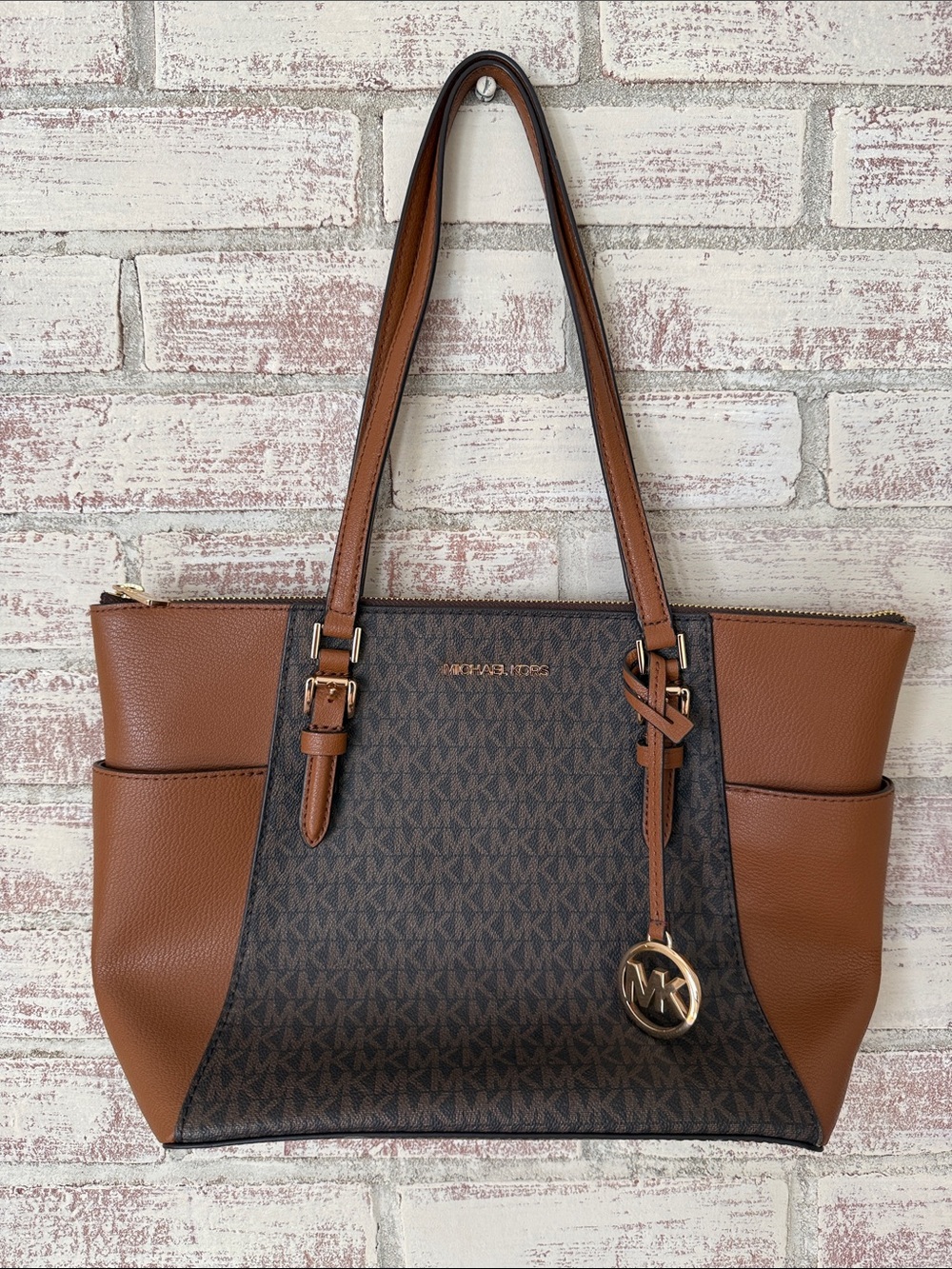 MICHAEL Michael Kors Brown Logo Tote Bag